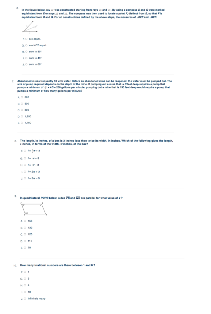 ACT Math Practice Tests [ FREE Questions, Answers, & Explanations ] 